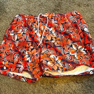 Boca Tropical Floral Men's Swim Trunks sz XXL